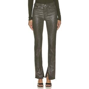 Paige NWT Constace High Rise Luxe Coating Taupe Skinny Straight Jeans 28 $290